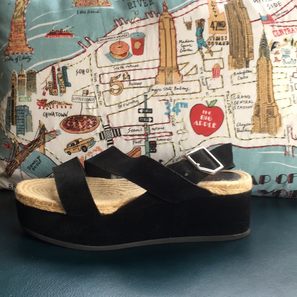 rag & bone “Megan” Suede & Jute Platform EU 37.5